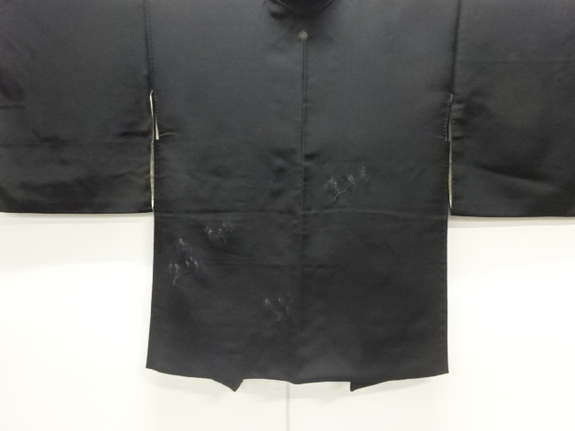 樹木模様織出し一ツ紋絵羽織